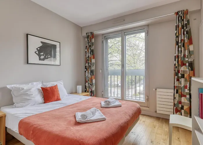 Luminous & Modern Flat With Balcony Paris-bastille Párizs